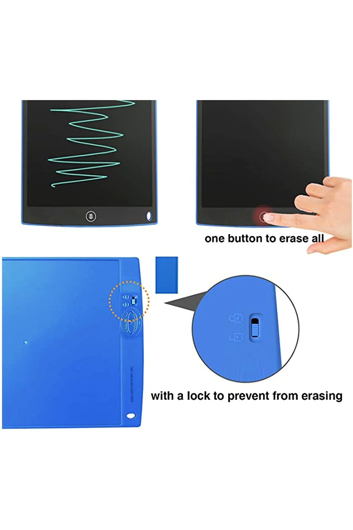 12 Inc Writing Lcd Grafik Dijital Kalemli Çizim Tableti Yazı Tahta Not Yazma Eğitim Tableti - Lisinya 12 Inc Writing Lcd Grafik Dijital Kalemli Çizim Tableti Yazı Tahta Not Yazma Eğitim Tableti - Lisinya
