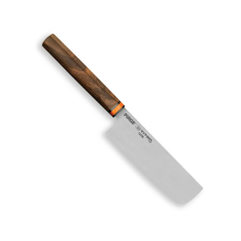 12106 Titan East Dilimleme Nakiri Şef Bıçağı 16 Cm - Ceviz Sap - Lisinya 12106 Titan East Dilimleme Nakiri Şef Bıçağı 16 Cm - Ceviz Sap - Lisinya