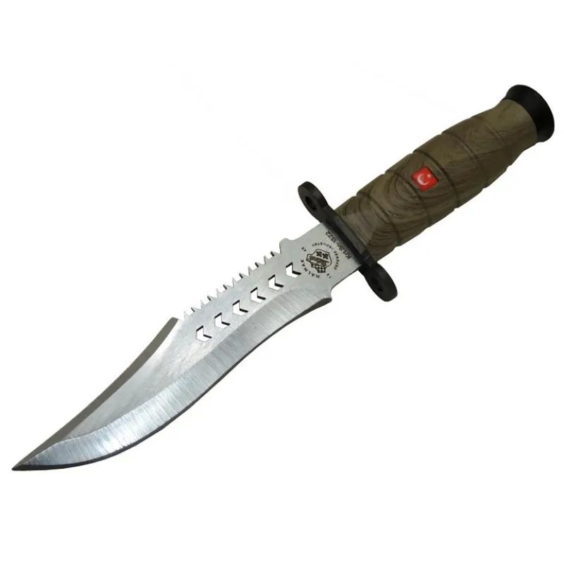 1522 Haki Komando Bıçağı 30cm - Tırtıklı Sırt, Kılıflı - Lisinya 1522 Haki Komando Bıçağı 30cm - Tırtıklı Sırt, Kılıflı - Lisinya