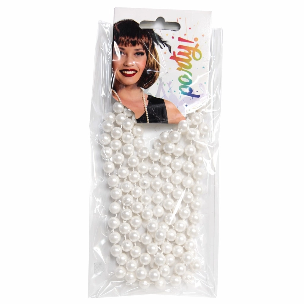 1920 Gatsby İnci Kolye – Vintage Uzun Beyaz İnci Kolye - Lisinya