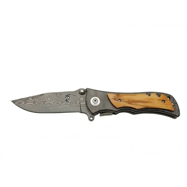 2-32 Damascus Çakı 20 Cm Manuel, Kemerlikli - Lisinya