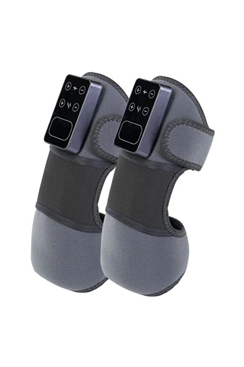 2 Adet Şarjlı Isıtmalı Diz Masaj Aleti – Titreşimli Fizyoterapi Dizlik | Diz Omuz Kol Bacak - Lisinya