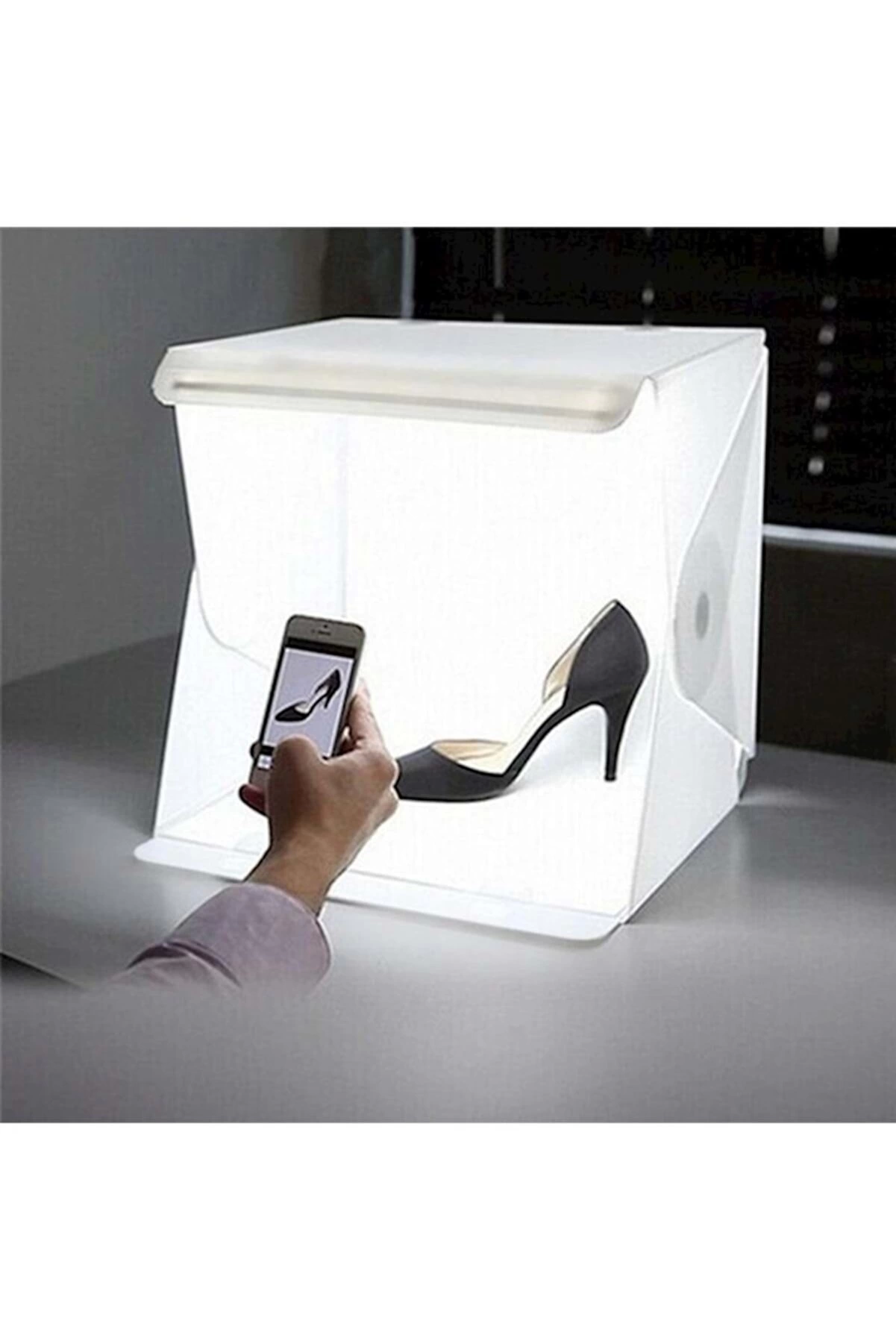 20 X 20 Cm Profesyonel Stüdyo Led Işıklı Çift Sıra Ürün Fotoğraf Çekim Çadırı - Lisinya 20 X 20 Cm Profesyonel Stüdyo Led Işıklı Çift Sıra Ürün Fotoğraf Çekim Çadırı - Lisinya