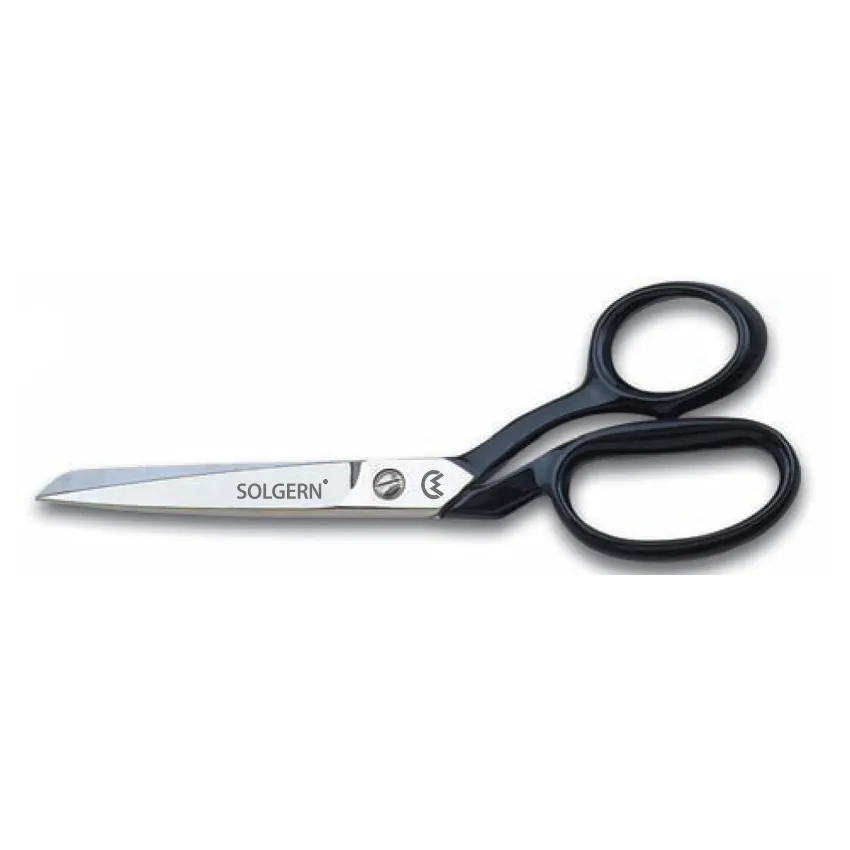 232-9 Tekstil / Yatık Regula Makası No: 9 İnç / 22,86 Cm - Nikel Kaplama, Siyah Saplı - Lisinya 232-9 Tekstil / Yatık Regula Makası No: 9 İnç / 22,86 Cm - Nikel Kaplama, Siyah Saplı - Lisinya