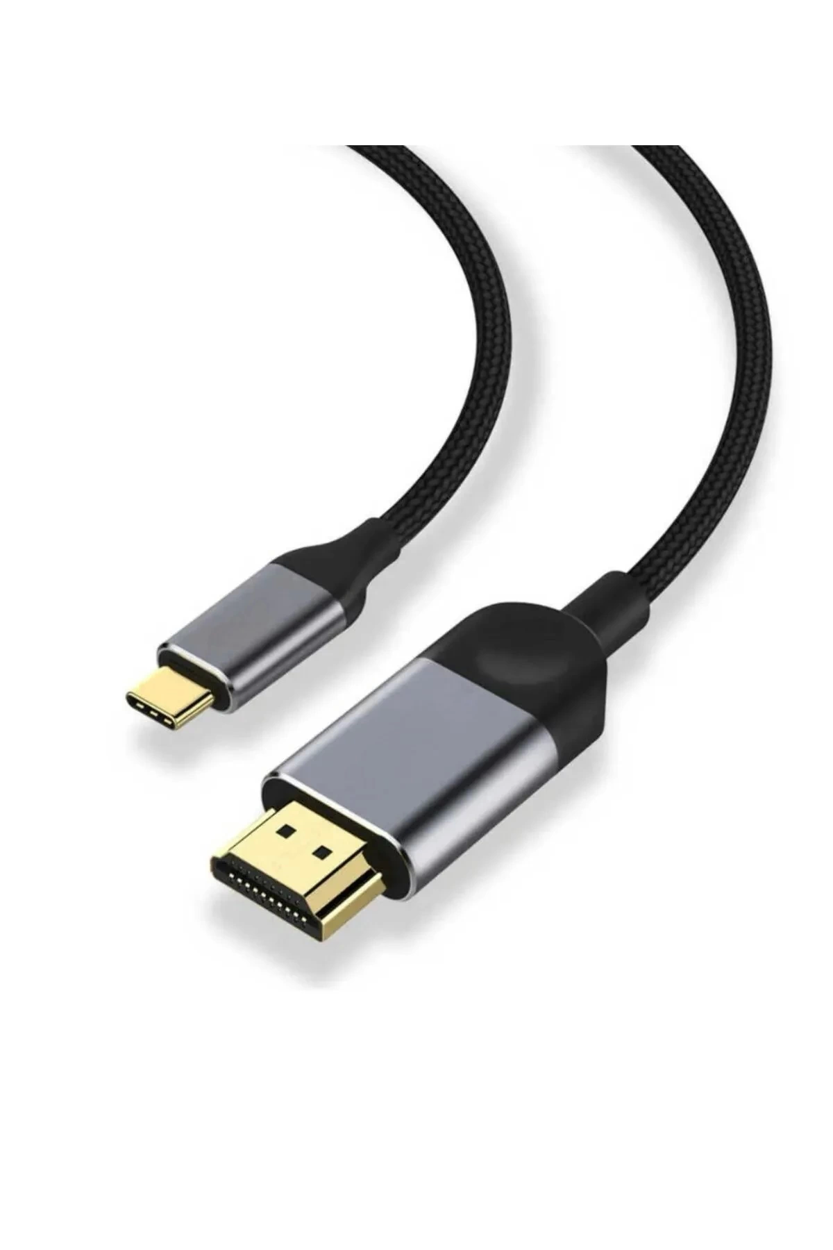 3 Metre 8 Gbps Hız 4k/30 Hz Type C To Hdmı Çevirici Dönüştürücü Tv Telefon Pc Hasır Bağlantı Kablosu - Lisinya