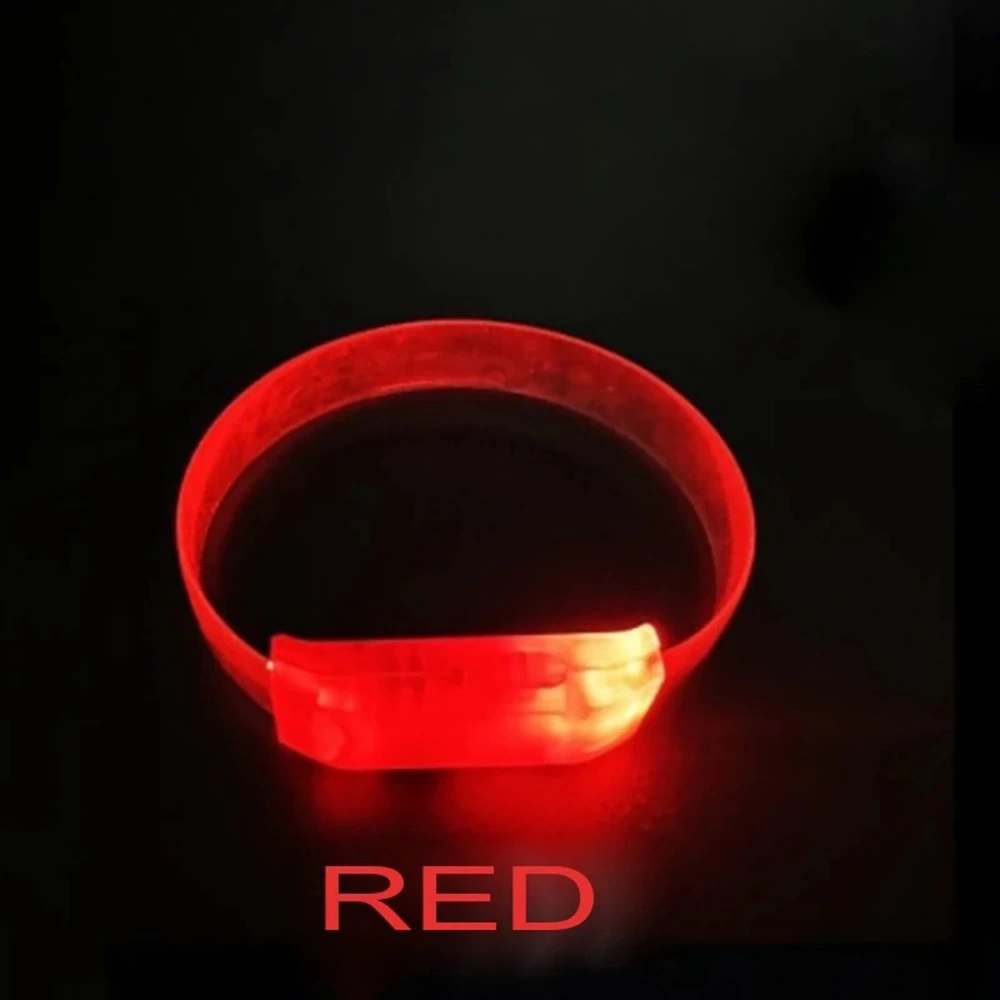 3 Modlu Pilli Led Işıklı Esnek Parti Bilekliği Kırmızı - Lisinya 3 Modlu Pilli Led Işıklı Esnek Parti Bilekliği Kırmızı - Lisinya