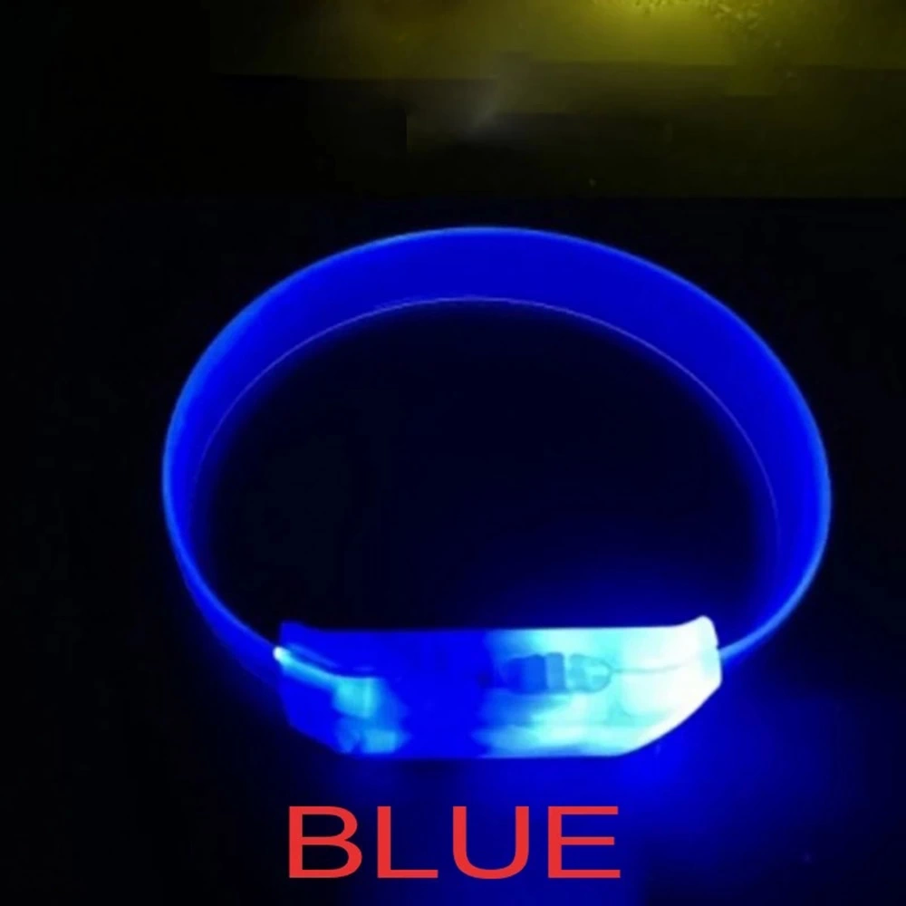 3 Modlu Pilli Led Işıklı Esnek Parti Bilekliği Mavi - Lisinya 3 Modlu Pilli Led Işıklı Esnek Parti Bilekliği Mavi - Lisinya