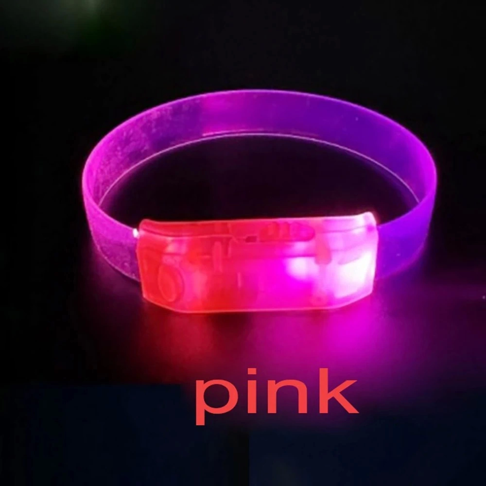 3 Modlu Pilli Led Işıklı Esnek Parti Bilekliği Pembe - Lisinya 3 Modlu Pilli Led Işıklı Esnek Parti Bilekliği Pembe - Lisinya
