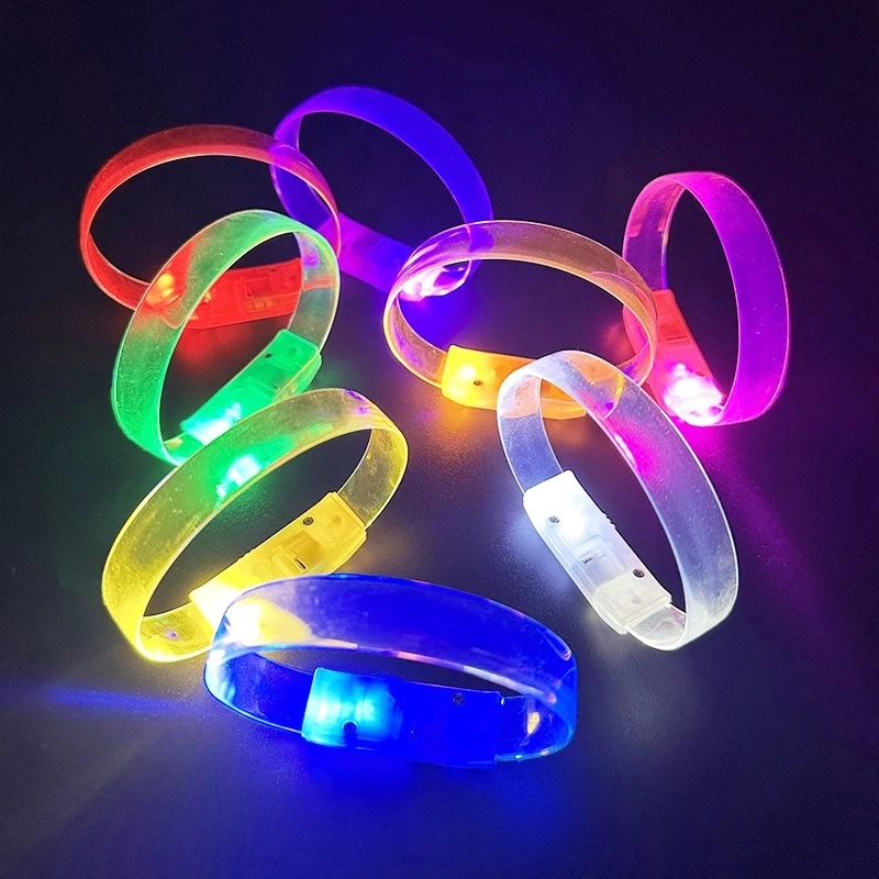 3 Modlu Pilli Led Işıklı Esnek Parti Bilekliği Pembe - Lisinya 3 Modlu Pilli Led Işıklı Esnek Parti Bilekliği Pembe - Lisinya