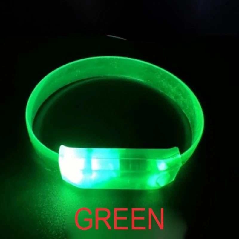 3 Modlu Pilli Led Işıklı Esnek Parti Bilekliği Yeşil - Lisinya 3 Modlu Pilli Led Işıklı Esnek Parti Bilekliği Yeşil - Lisinya