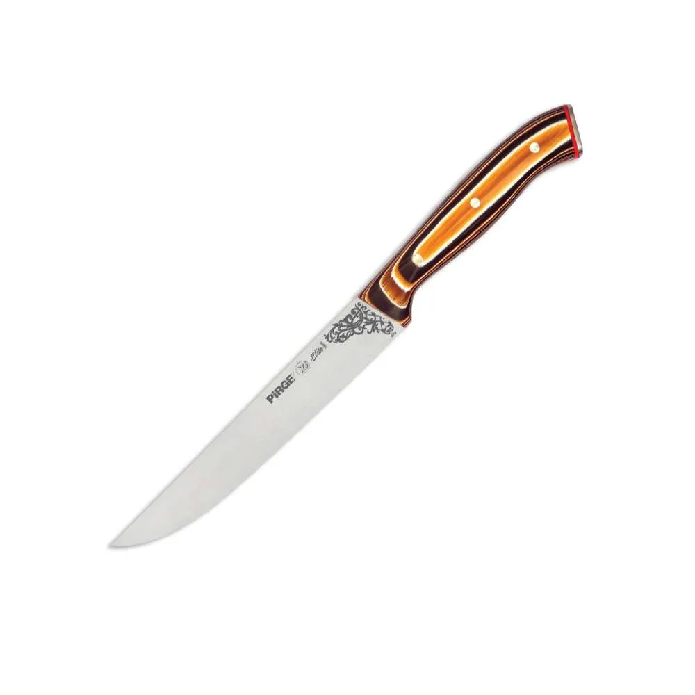 32050 Elite Mutfak, Ekmek Bıçağı 15,5 Cm - Kahverengi Perçinli Kompozit Sap - Lisinya 32050 Elite Mutfak, Ekmek Bıçağı 15,5 Cm - Kahverengi Perçinli Kompozit Sap - Lisinya