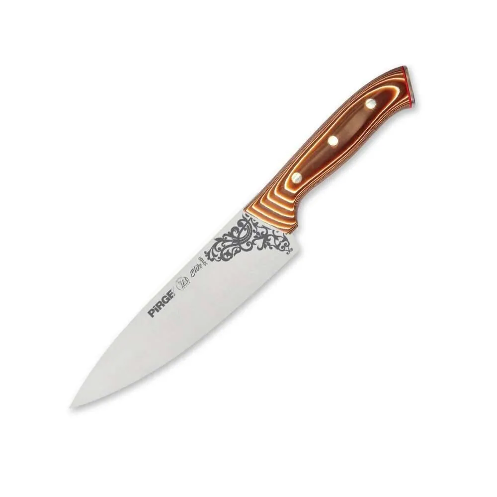 32160 Elite Şef Bıçağı 19 Cm - Perçinli Kahverengi Kompozit Sap - Lisinya 32160 Elite Şef Bıçağı 19 Cm - Perçinli Kahverengi Kompozit Sap - Lisinya