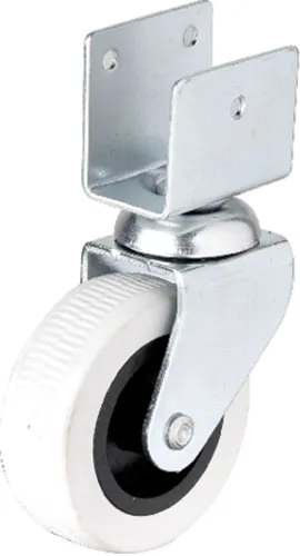 324 - 50x20 Mm Gri Kısa U Tablalı Teker 4 Adet - Lisinya