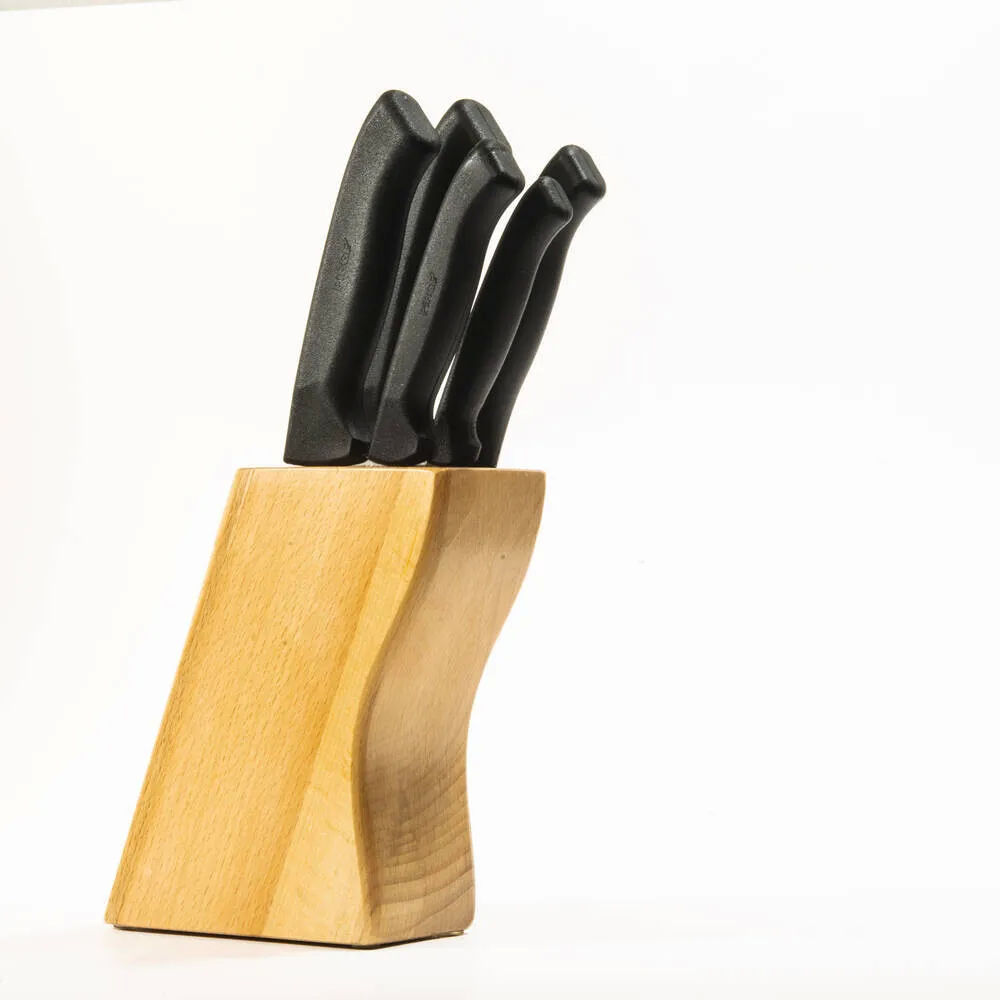 38410 Ecco Standlı Bıçak Seti 539li - Siyah - Lisinya