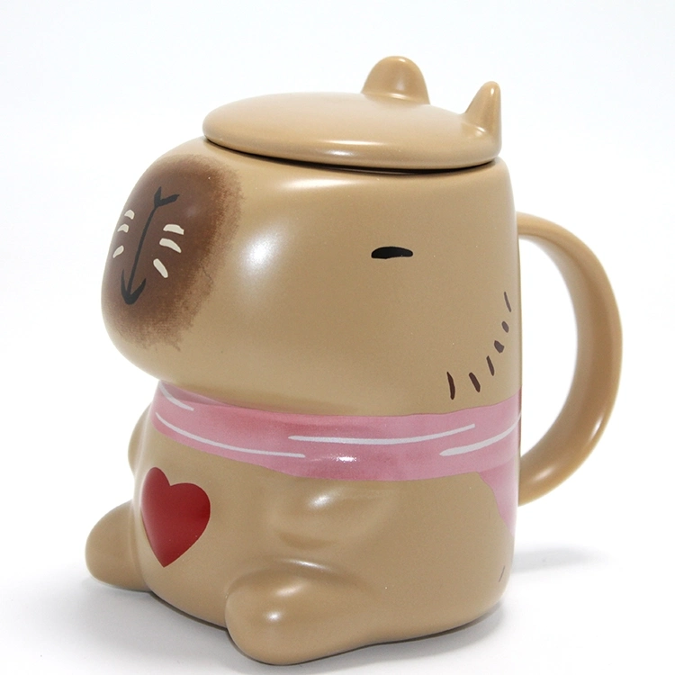 3d Capybara Tasarımı Porselen Kupa Bardak Alk4510 - Lisinya