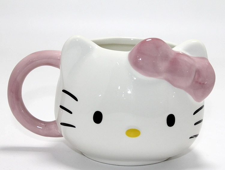3d Hello Kitty Tasarımı Porselen Kupa Bardak Alk4506 - Lisinya