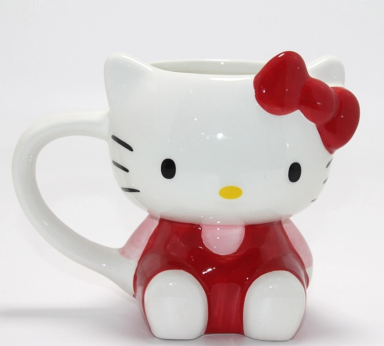 3d Hello Kitty Tasarımı Porselen Kupa Bardak Alk4513 - Lisinya