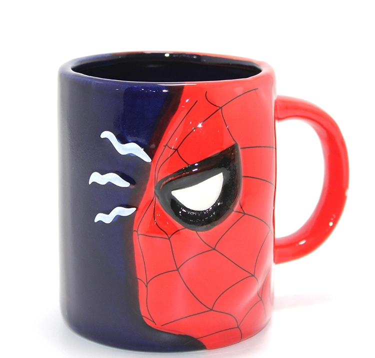 3d Spiderman Tasarımı Porselen Kupa Bardak Alk4495 - Lisinya