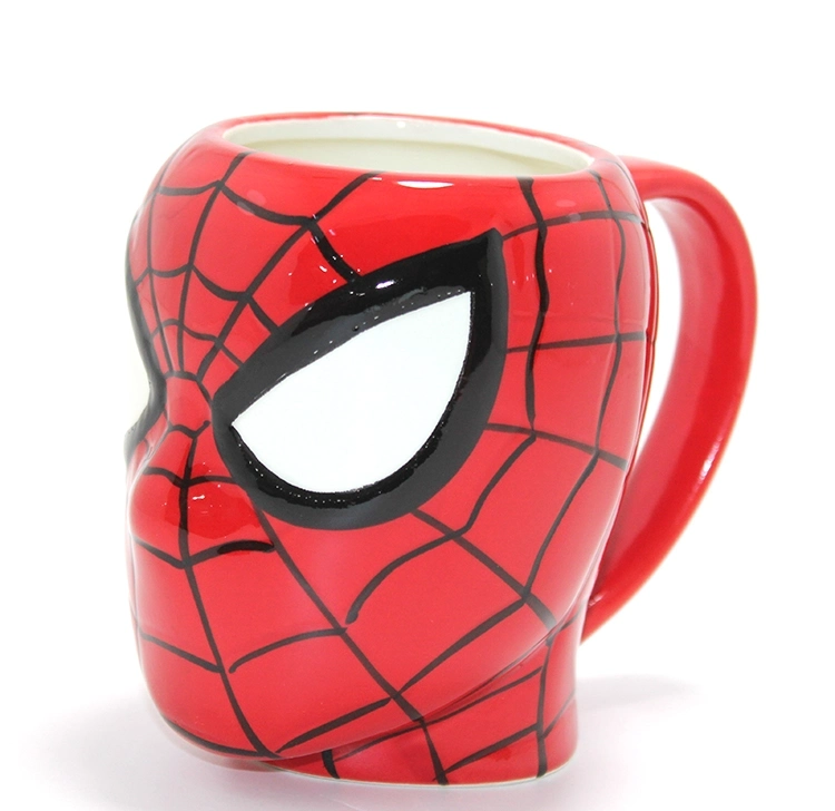 3d Spiderman Tasarımı Porselen Kupa Bardak Alk4568 - Lisinya