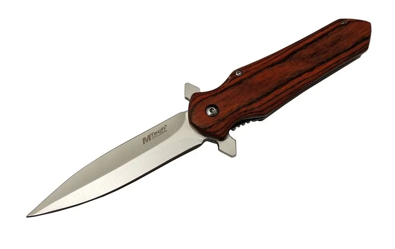 4-11 Kahverengi Kamp Çakı 21cm- Yarı Otomatik, Kemerlikli, Ahşap Sap - Lisinya 4-11 Kahverengi Kamp Çakı 21cm- Yarı Otomatik, Kemerlikli, Ahşap Sap - Lisinya