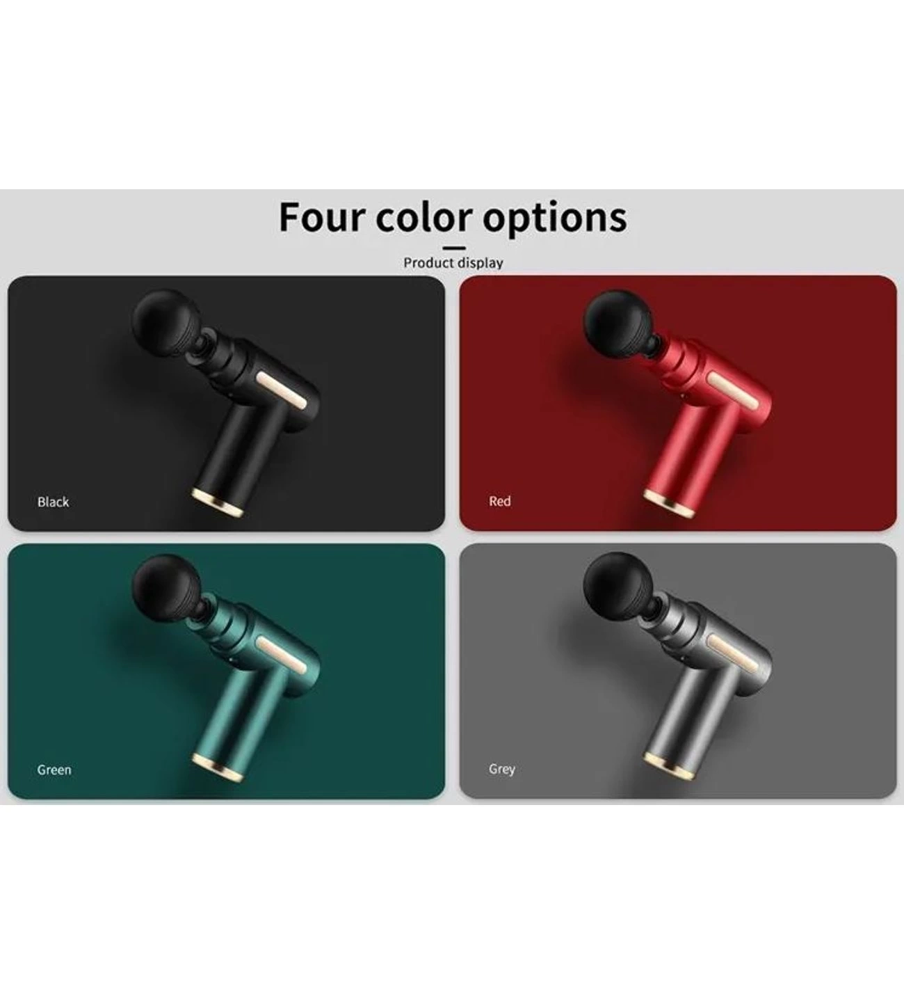 4 Başlıklı 6 Kademeli Titreşimli Şarjlı Mini Masaj Aleti - Lisinya