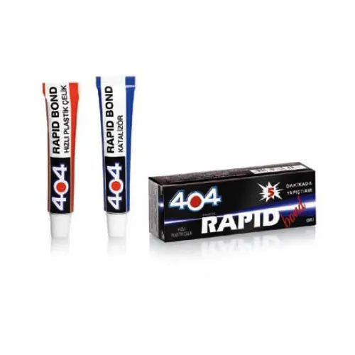 404 Plastik Çelik Rapid Bond Hızlı Yapıştırıcı 16gr - Şeffaf - Lisinya