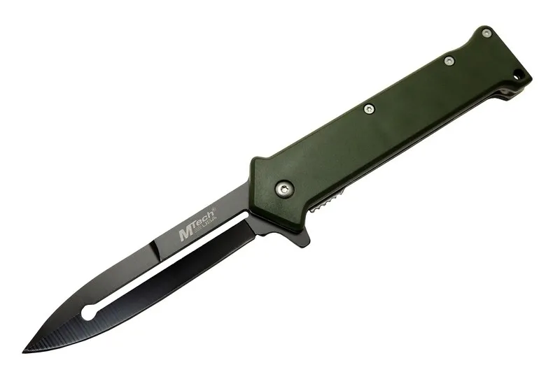 4351 Haki Bas - Çek Kamp Çakı 20cm- Otomatik, Kemerlikli - Lisinya 4351 Haki Bas - Çek Kamp Çakı 20cm- Otomatik, Kemerlikli - Lisinya