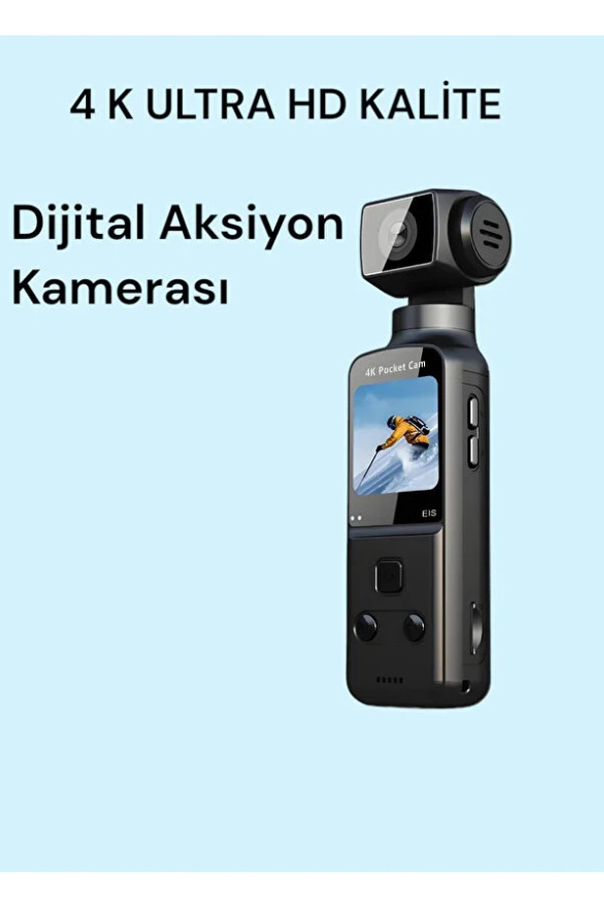 4k Ultra Hd 270° Döndürülebilir Su Geçirmez Kablosuz Vlog Spor Ve Aksiyon Kamerası - Lisinya 4k Ultra Hd 270° Döndürülebilir Su Geçirmez Kablosuz Vlog Spor Ve Aksiyon Kamerası - Lisinya