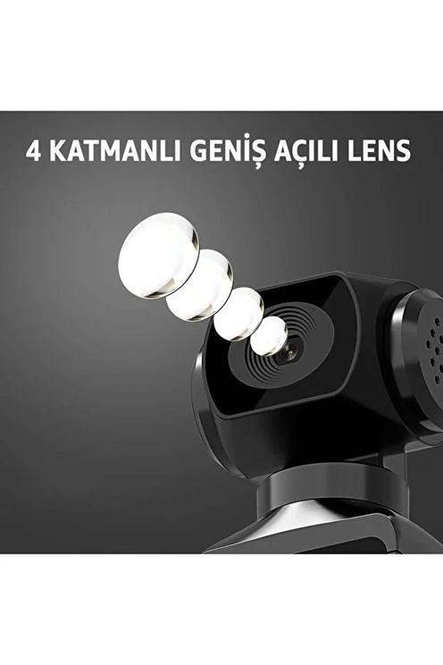 4k Ultra Hd Aksiyon Kamerası 270° Geniş Açı Döner Klips Su Geçirmez Kılıf Kablosuz Kamera - Lisinya