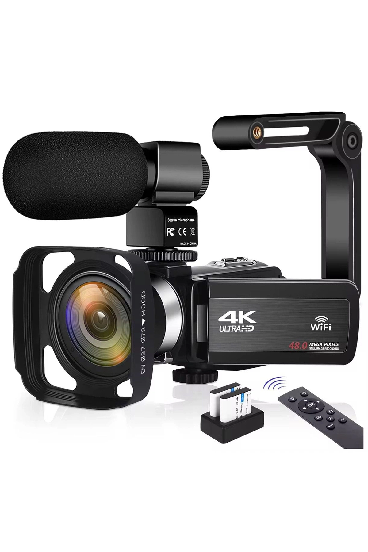 4k Vlog Dijital Video Kamera Kablosuz 48mp 16x Kaydedici Fotoğrafçılık 3.0’’ıps Dokunmatik Ekran Mikrofon Çift Batarya - Lisinya 4k Vlog Dijital Video Kamera Kablosuz 48mp 16x Kaydedici Fotoğrafçılık 3.0’’ıps Dokunmatik Ekran Mikrofon Çift Batarya - Lisinya