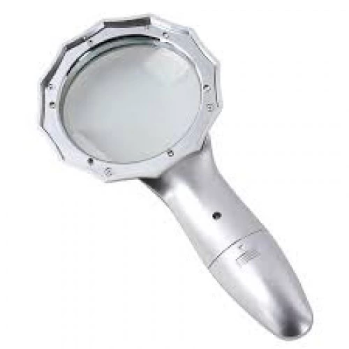 4x 6 Led Işık Aydınlatma 75mm Optik Lens El Büyüteç - Lisinya 4x 6 Led Işık Aydınlatma 75mm Optik Lens El Büyüteç - Lisinya