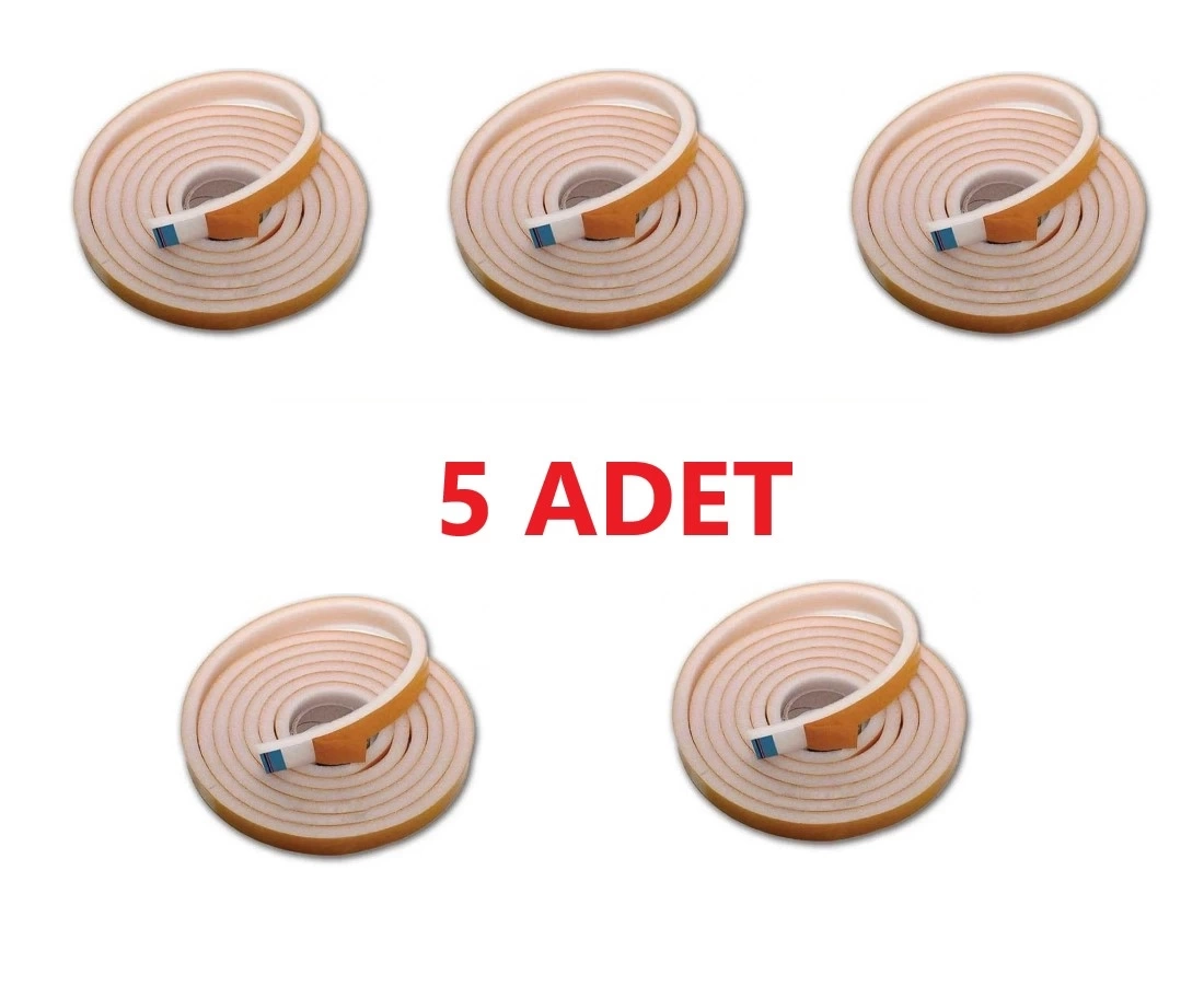 5 Adet 3 Metre Yapışkanlı Kapı Bandı Isı Yalıtım Süngeri - Lisinya