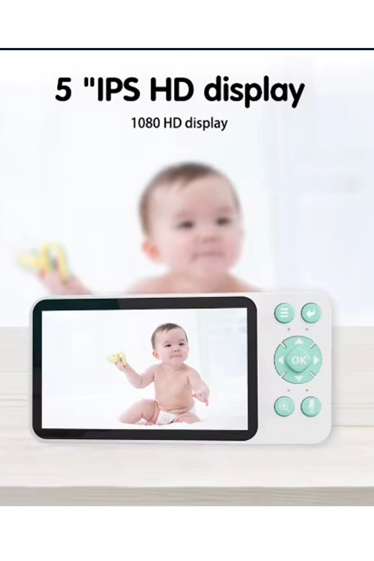 5 Inc Ekran Bebek Kamerası Monitörlü Konuşma Özellikli Işıklı Gece Görüslü Kamera - Lisinya 5 Inc Ekran Bebek Kamerası Monitörlü Konuşma Özellikli Işıklı Gece Görüslü Kamera - Lisinya