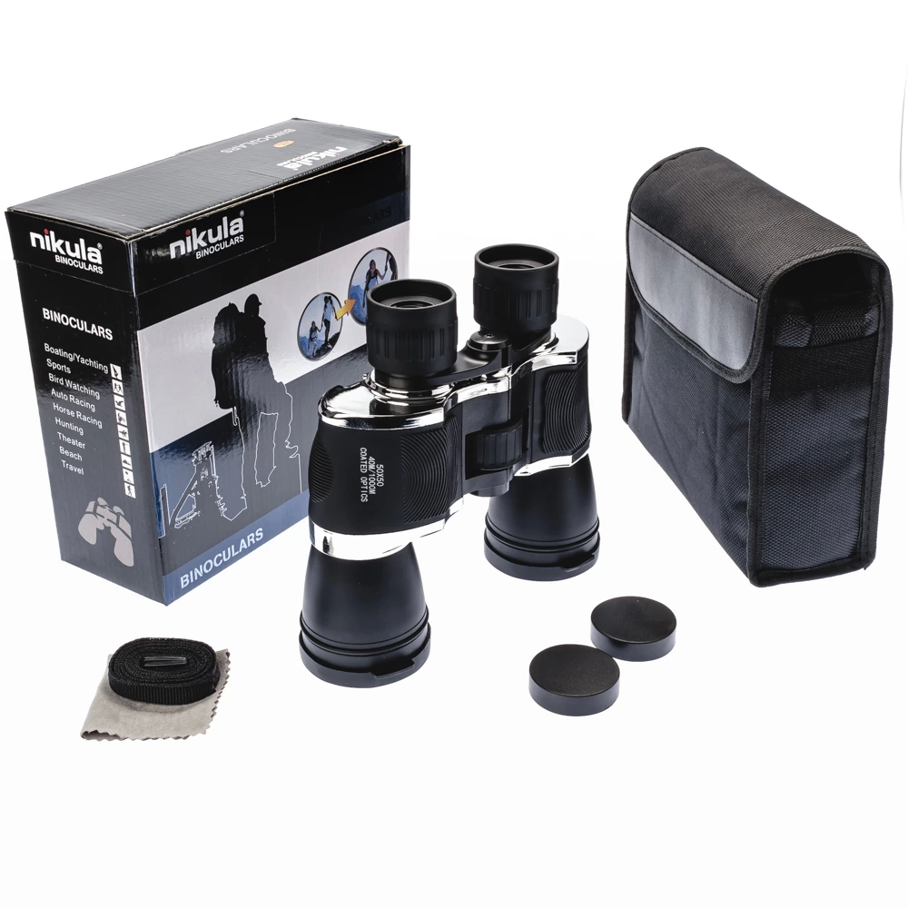 50x50  Metal Gövdeli,  Kauçuk Kaplamalı Avcılık Gözetleme Dürbün - Lisinya