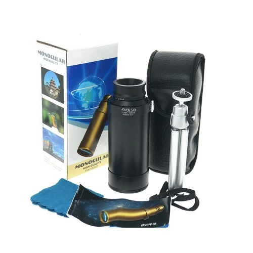 50x50 Panda Metal Gövde Tek Gözle Büyük Mercek Korsan Dürbün Dsyh - Lisinya