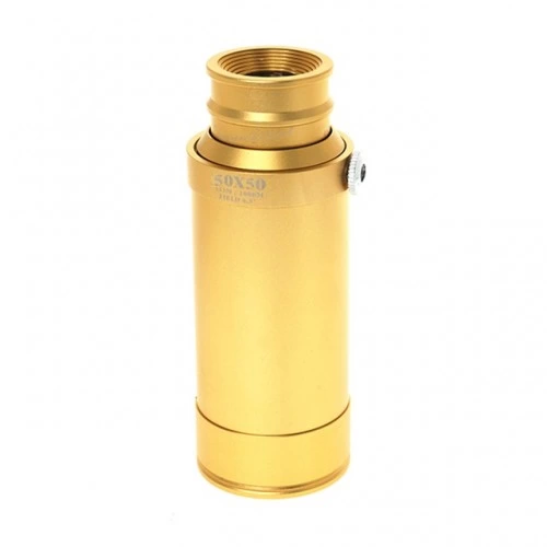 50x50 Panda Metal Gövde Tek Gözle Büyük Mercek Korsan Dürbün Gold - Lisinya