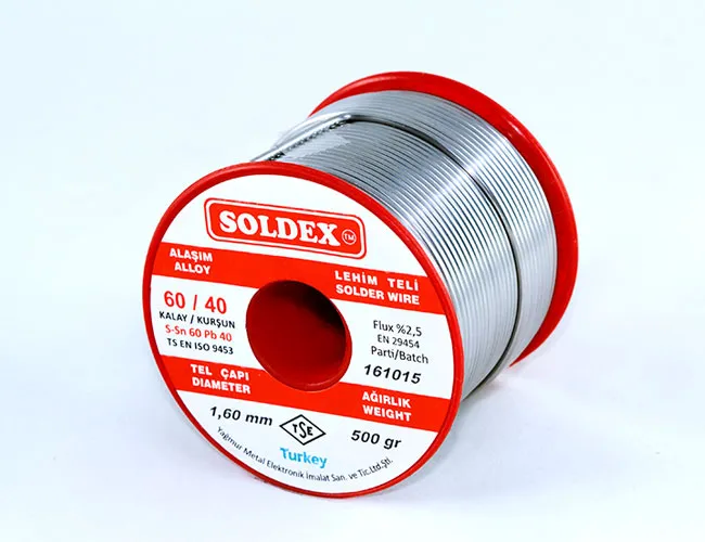 60-40 Lehim Teli 500 Gr 1.6 Mm - Sn:60 / Pb:40 - Lisinya