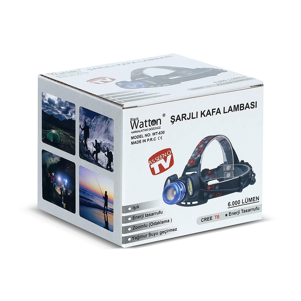 6000 Lümen 3 Başlık Şarjlı Kafa Lambası Wt-630 - Lisinya 6000 Lümen 3 Başlık Şarjlı Kafa Lambası Wt-630 - Lisinya