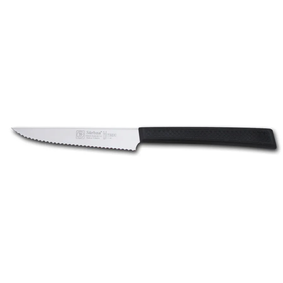 61107 - Sürmene Lazerli Tırtıklı Biftek / Steak Bıçağı 12 Cm - Lisinya