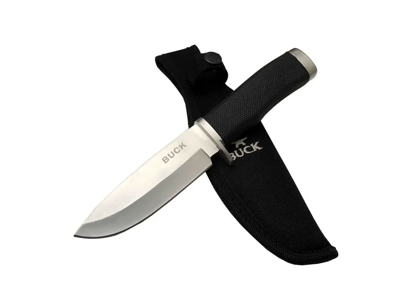 7-7 Siyah Av / Outdoor Bıçak 22cm - Siyah Sap, Kılıflı - Lisinya