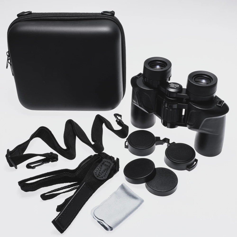 7x30 Profesyonel Su Geçirmez El Dürbünü 1000m/137m – Siyah - Lisinya