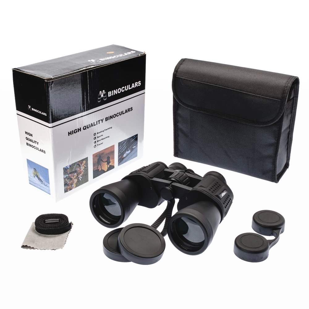 7x50 – Geniş Ön Mercekli Profesyonel El Dürbünü – 1000m/56m – Siyah V3 - Lisinya