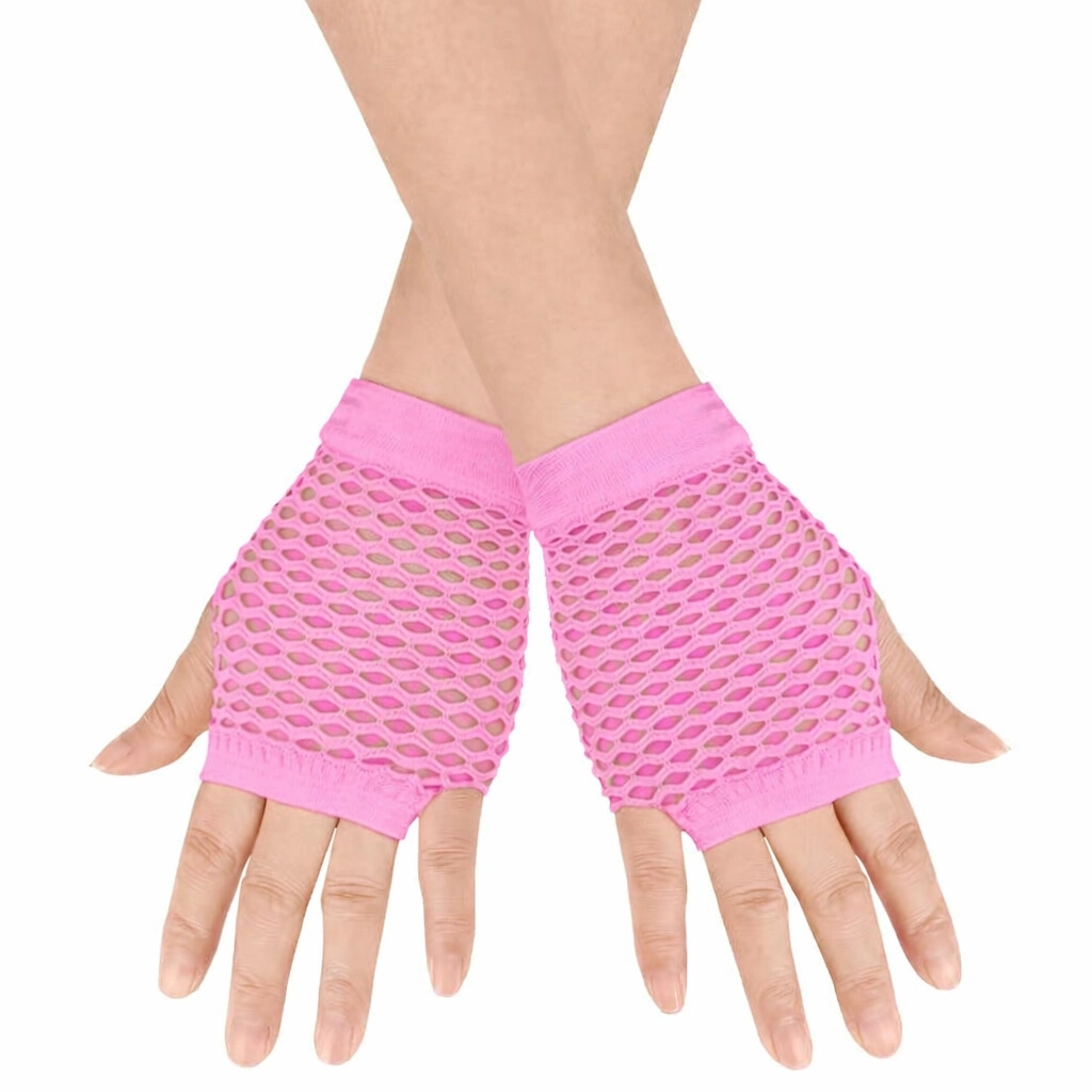 80’ler 90’lar Retro Neon Pembe File Parmaksız Kısa Eldiven 11 Cm - Lisinya 80’ler 90’lar Retro Neon Pembe File Parmaksız Kısa Eldiven 11 Cm - Lisinya