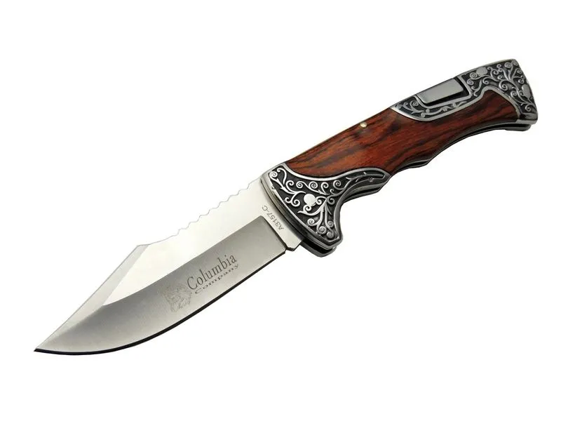 A3157a Av / Kamp Çakı 23 Cm - Gül Ağacı İşlemeli Saplı - Lisinya A3157a Av / Kamp Çakı 23 Cm - Gül Ağacı İşlemeli Saplı - Lisinya