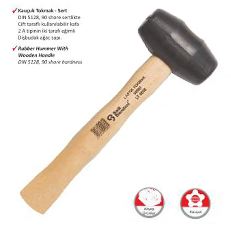 Ağaç Saplı Lastik Tokmak No:40 - Lisinya Ağaç Saplı Lastik Tokmak No:40 - Lisinya