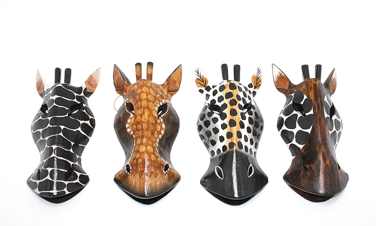 Ahşap Duvara Asmalı 20 Cm Zebra Maske 3galıleo-4 - Lisinya