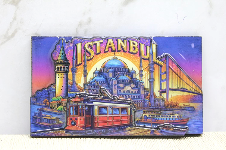 Ahşap İstanbul Temalı Magnet Alk4363 - Lisinya