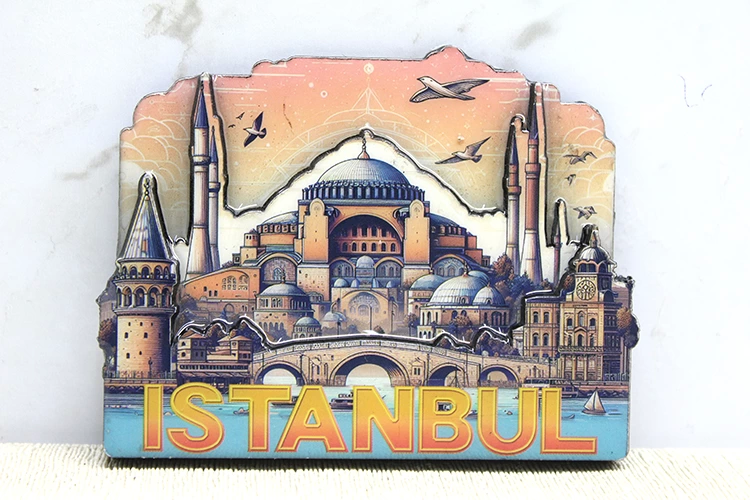 Ahşap İstanbul Temalı Magnet Alk4364 - Lisinya