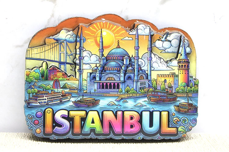 Ahşap İstanbul Temalı Magnet Alk4366 - Lisinya