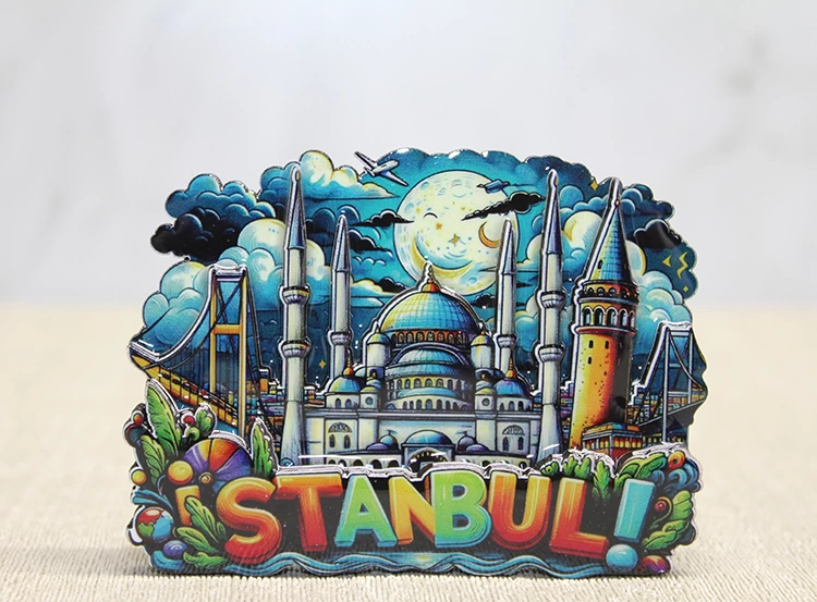 Ahşap İstanbul Temalı Magnet Alk4597 - Lisinya